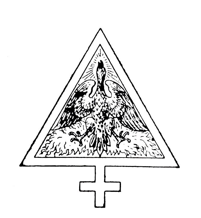 Fénix-symbol přerodu člověka v zednáře