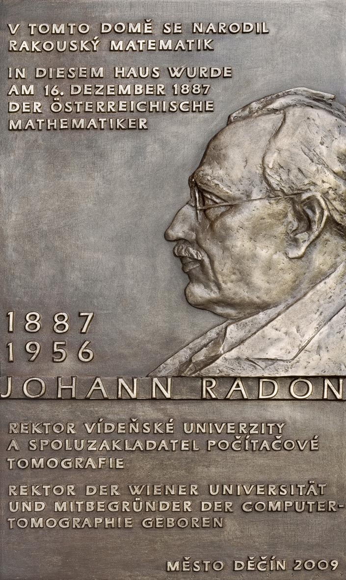 Odhalení pamìtní desky Johannu Radonovi
