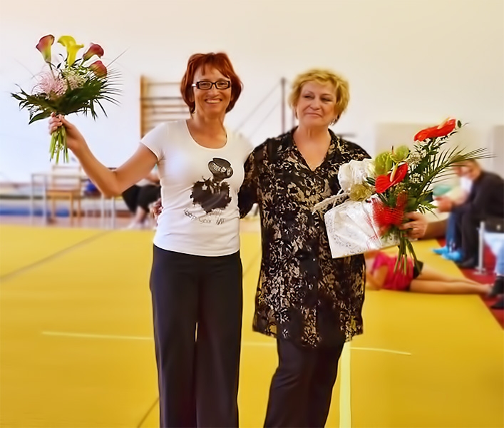 Zuzana Rejnartová a Věra Čáslavská